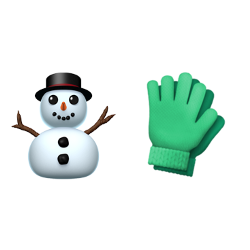 ⛄🧤 Emoji Domain iOS rendering